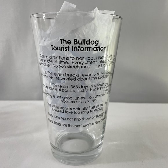 Vintage Set of 3 "The Bulldog" Pint Glasses - Picture 4 of 4